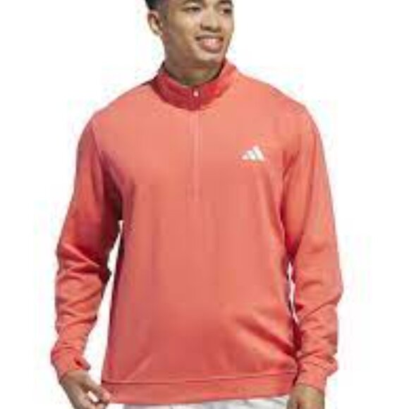 ADIDAS Men's 2XL Pullover Elevated 1/4 Zip ADVR08884 PL Scarlet BRAND-NEW w/tags - Picture 9 of 16